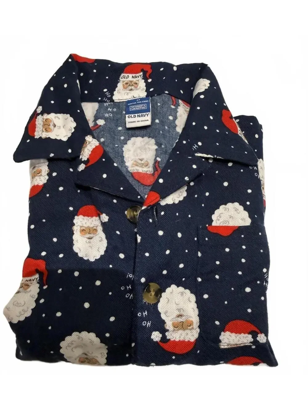 Old Navy Toddler 3T Santa Print Pajama Set